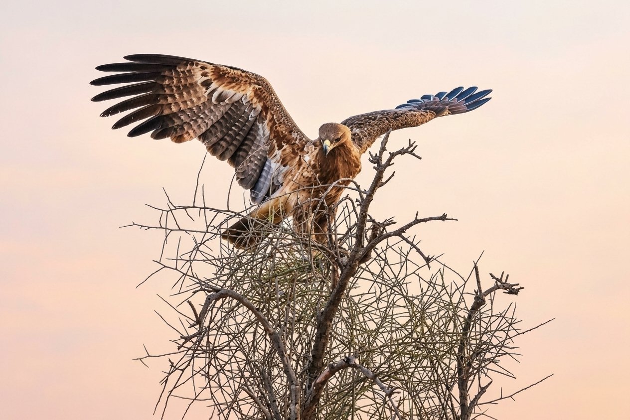 Tawny Eagle Spotted at Lal Suhanra as Video Emerges