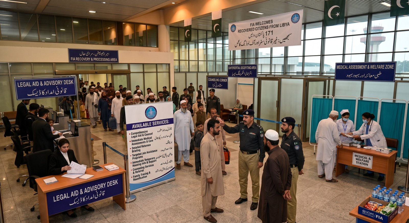 FIA Recovers 171 Pakistanis from Libya, Explains Passenger Offloading Process