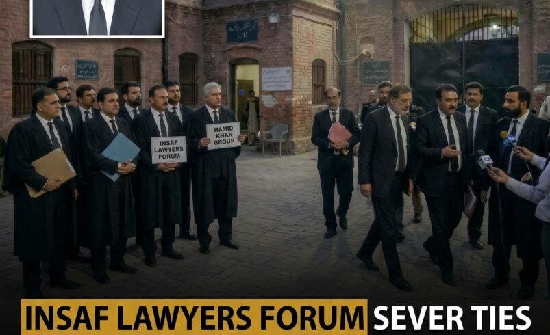 Insaf Lawyers Forum Announces Separation from Hamid  Khan Group
