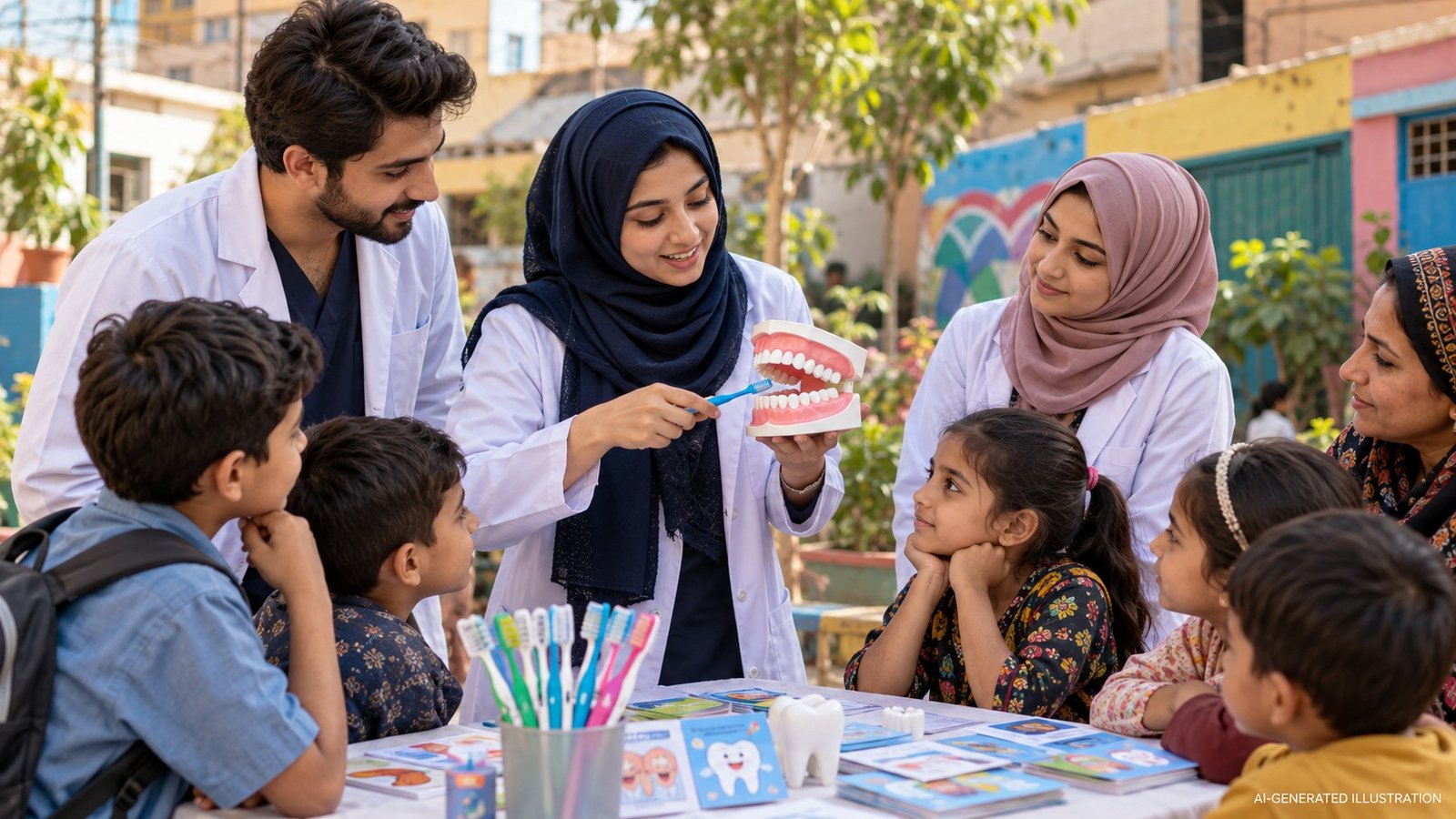 Oral health awareness in Lyari