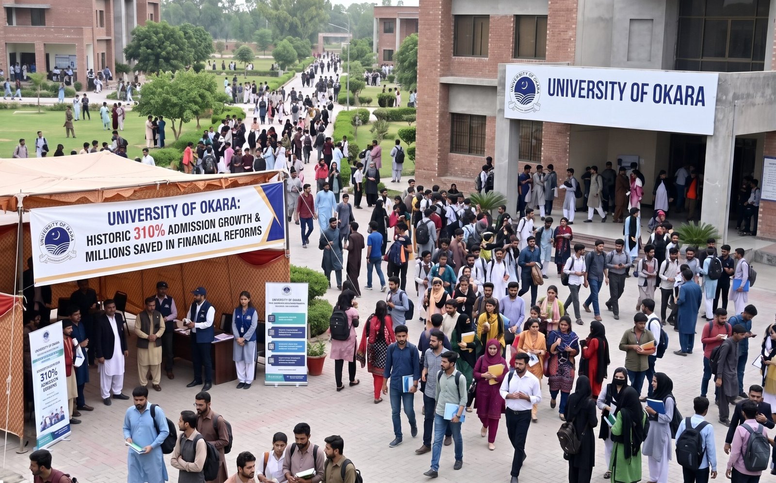University of Okara Sees 310% Admission  Growth and Saves Millions