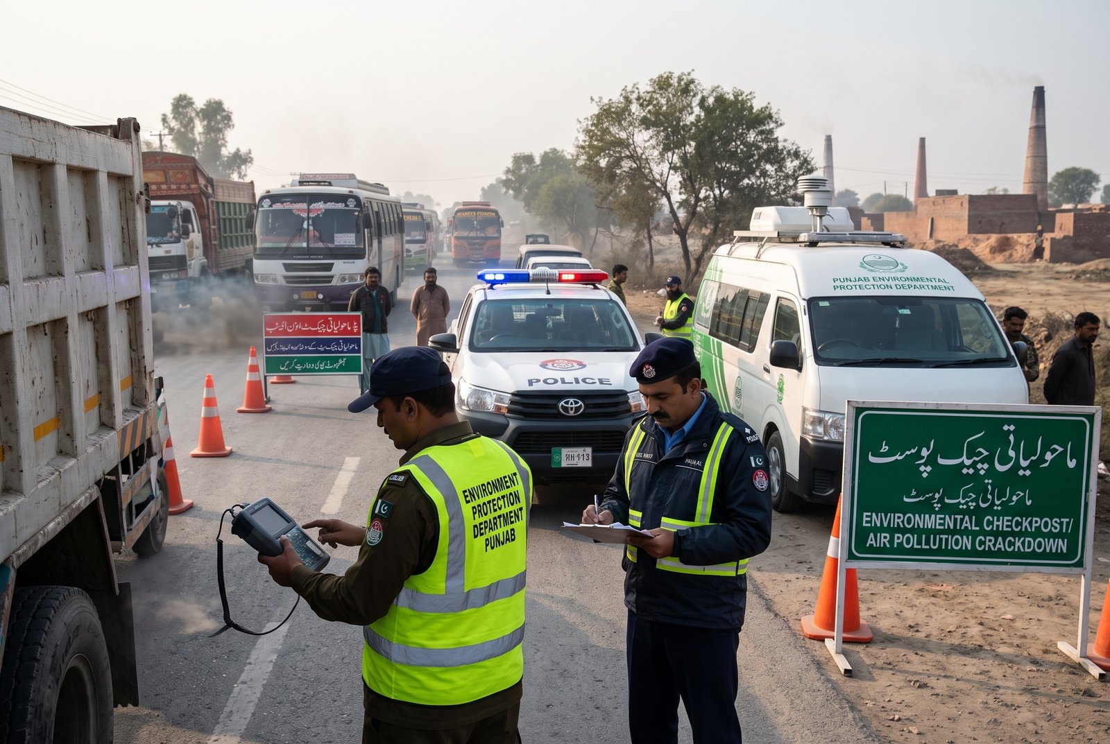 Punjab Steps Up Action Against Air Pollution  Across the Province