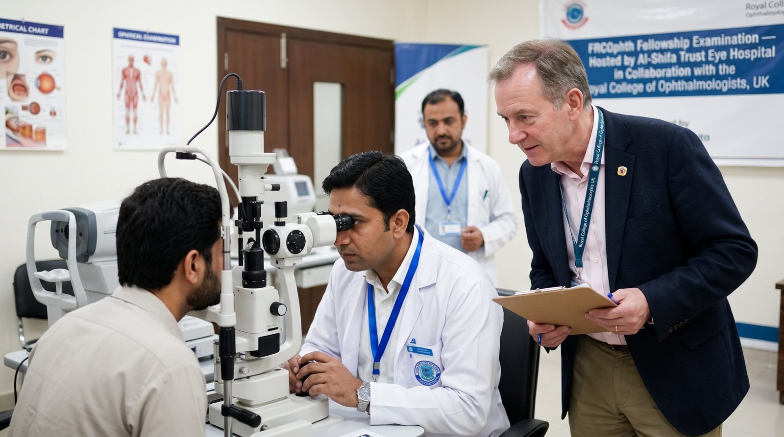Al-Shifa Hosts UK Fellowship Exams, Expanding Opportunities  for Eye Specialists