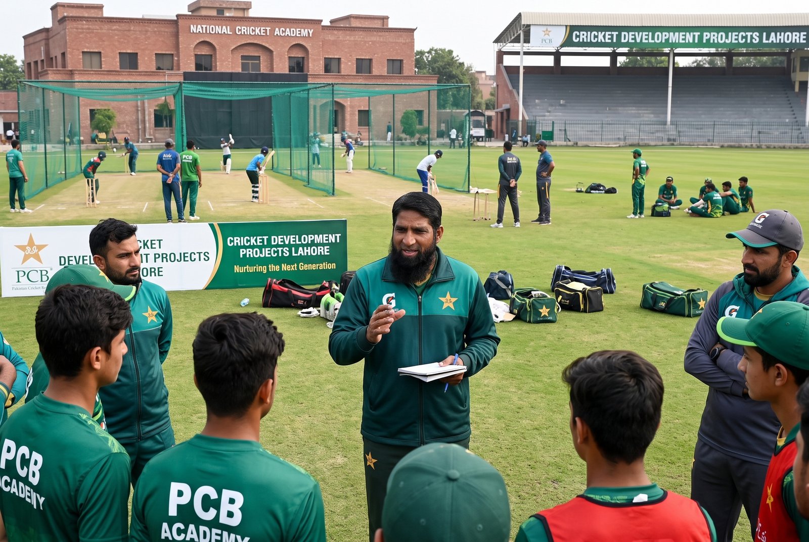Muhammad Yousuf Praises PCB’s Cricket Development  Projects in Lahore