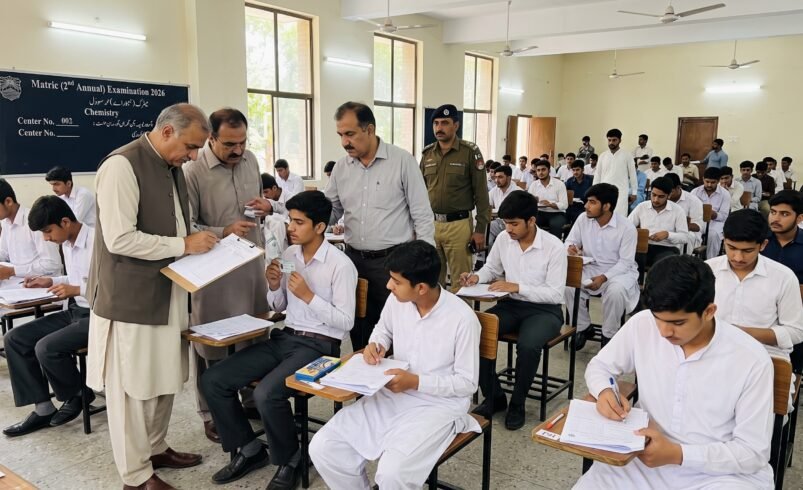 Lahore Board Matric exam cheating incident
