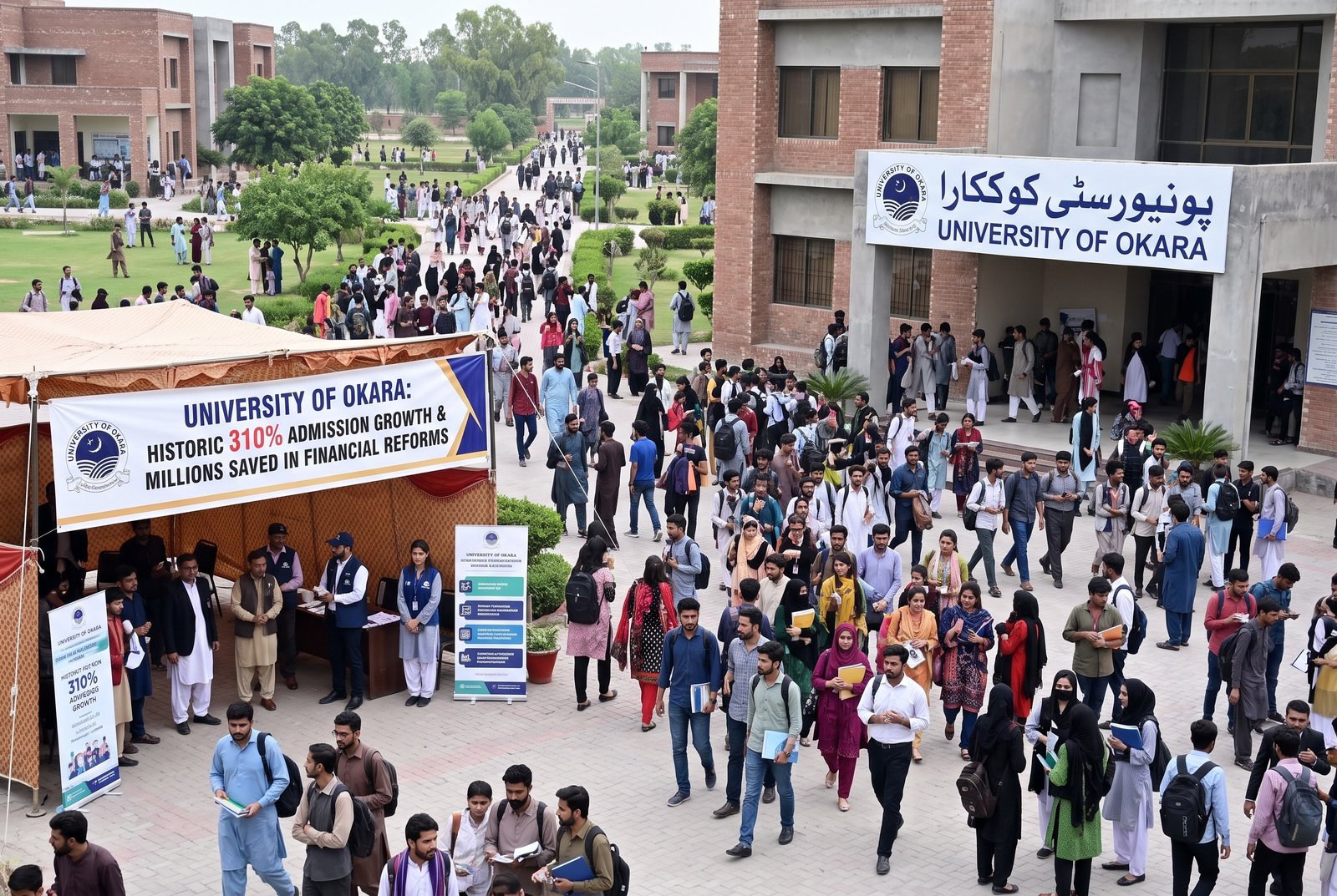 University of Okara Sees 310% Admission  Growth and Saves Millions