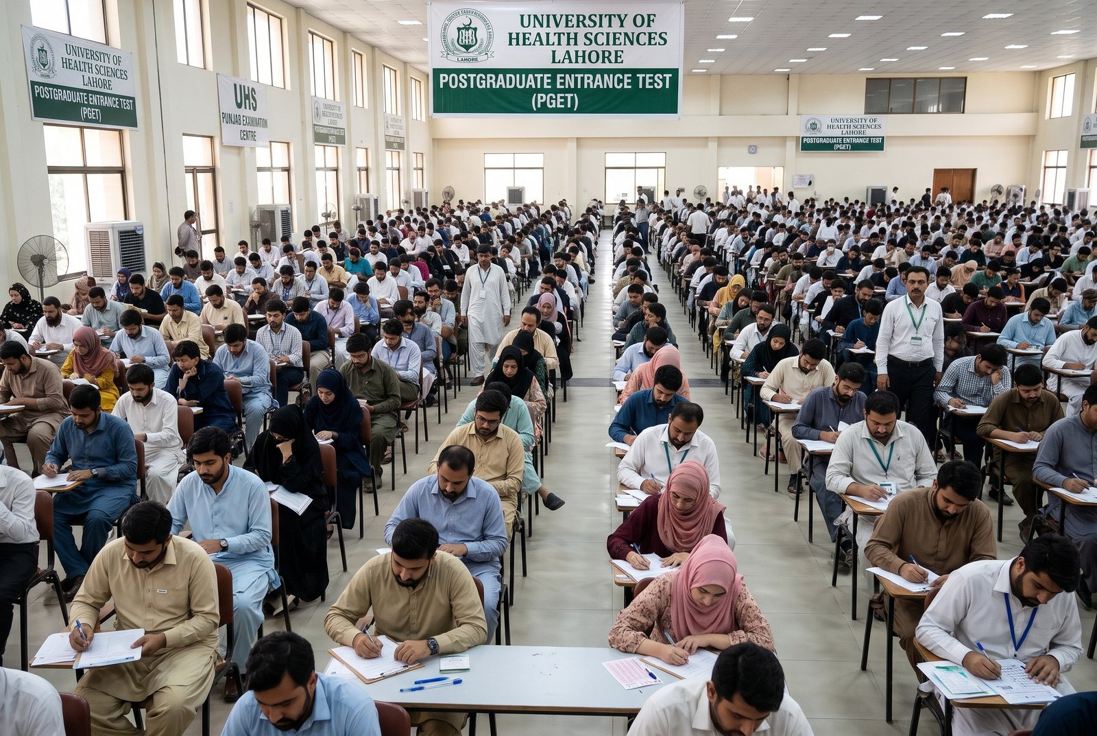 UHS Postgraduate Entrance Test Conducted  Across Punjab for 9,008 Doctors