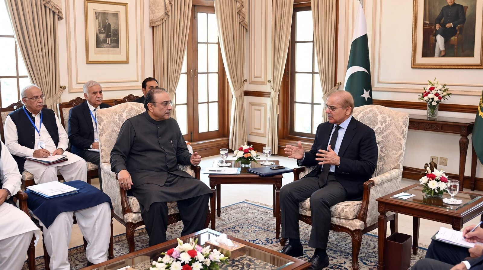 President and PM Discuss Pakistan’s Political and  Security Situation