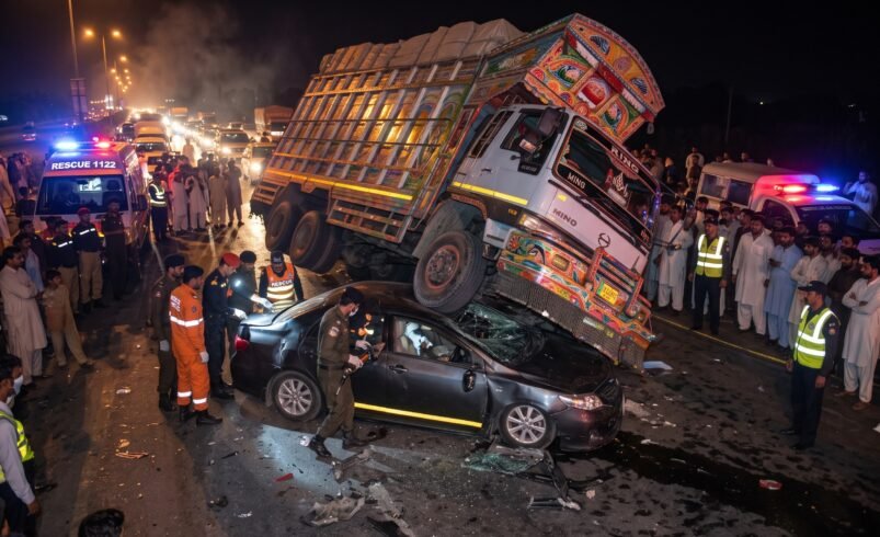 Garhi Shahu traffic accident