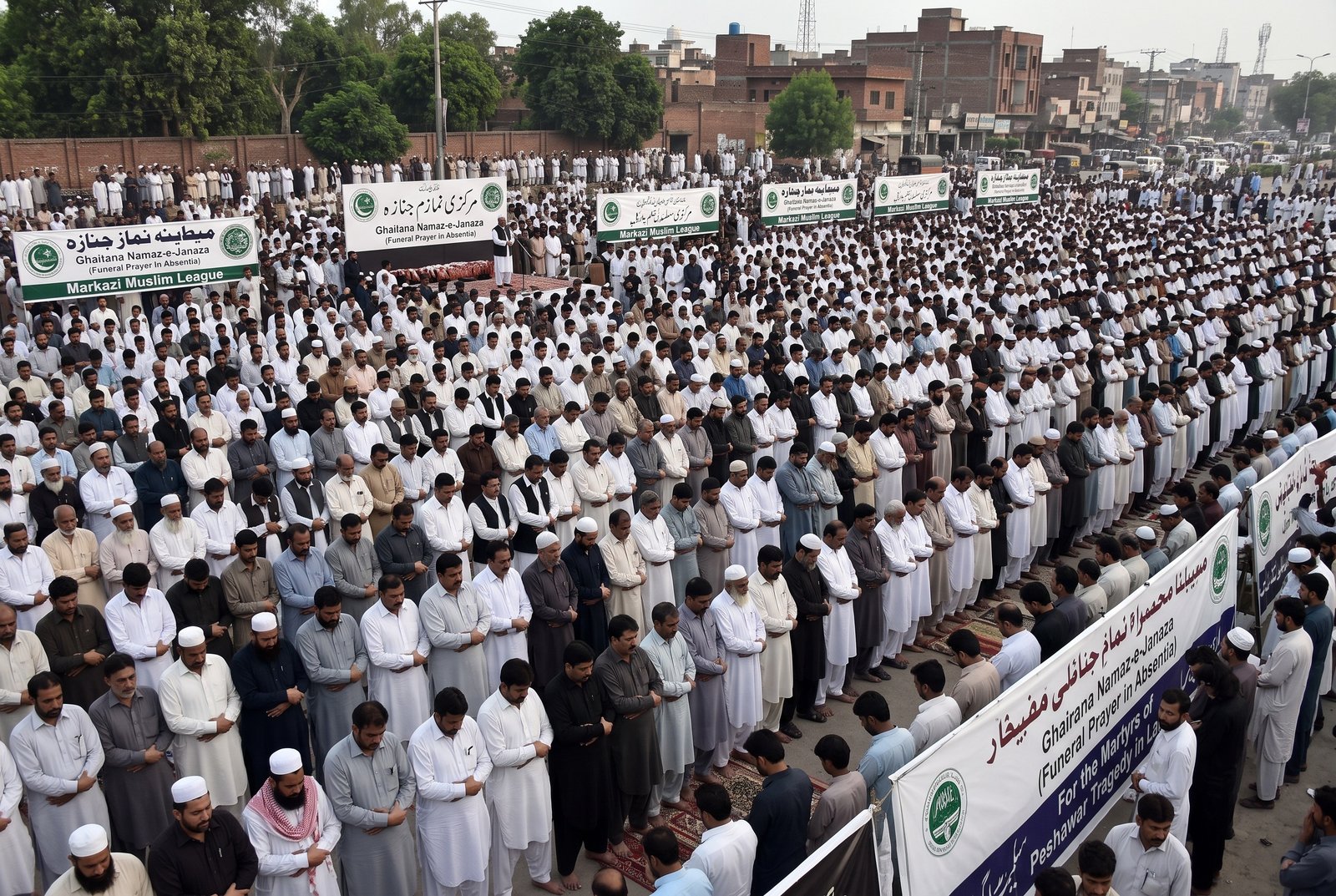 Markazi Muslim League Holds Funeral Prayer in Absentia for  Peshawar Tragedy Victims in Lahore