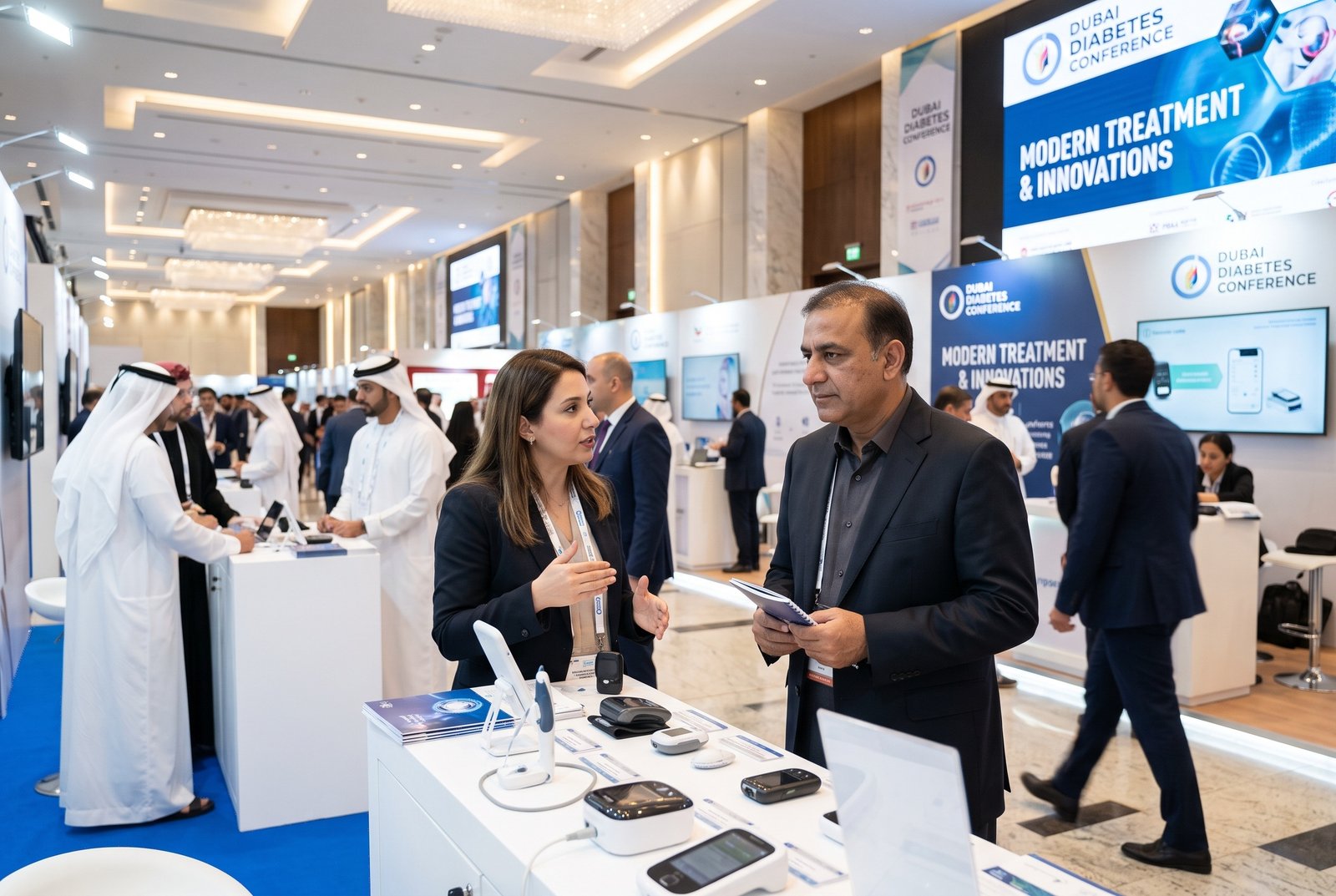 Khawaja Imran Nazir Explores Modern Diabetes Treatments at Dubai Conference