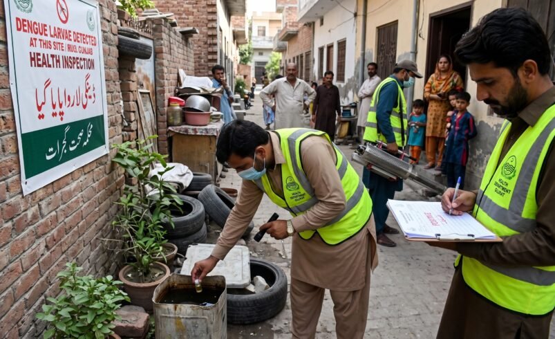 Dengue Larvae Found at Five Sites in Gujarat  During Health Inspections