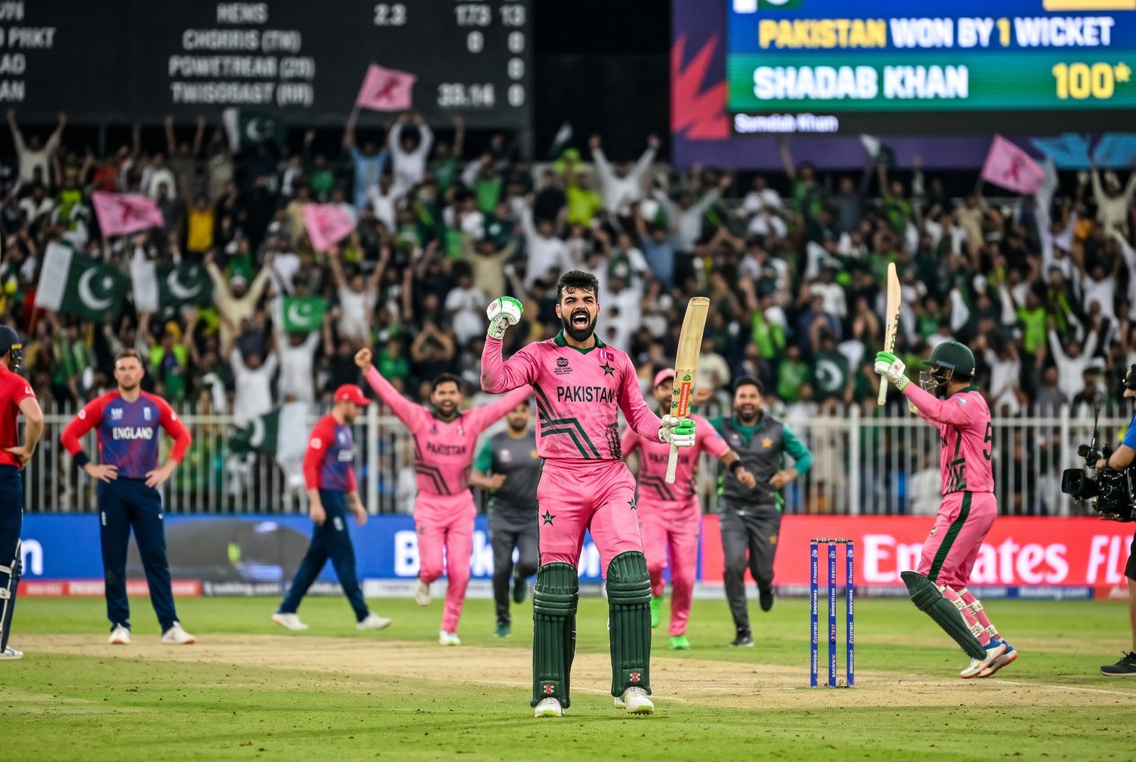 Shadab Khan century against England