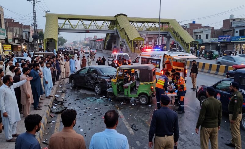 Lahore Gajjumata road accident