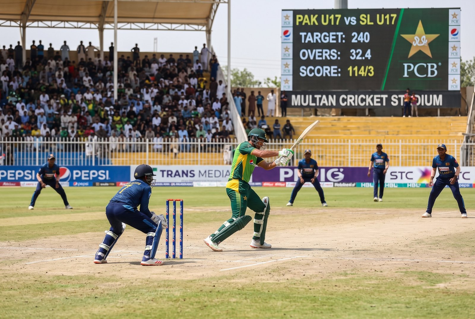 Pakistan Under-17 Take on Sri Lanka in Multan as 240-Run Target Sets  Up Exciting Chase
