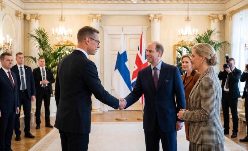 Prince Edward and Duchess Sophie visit Finland
