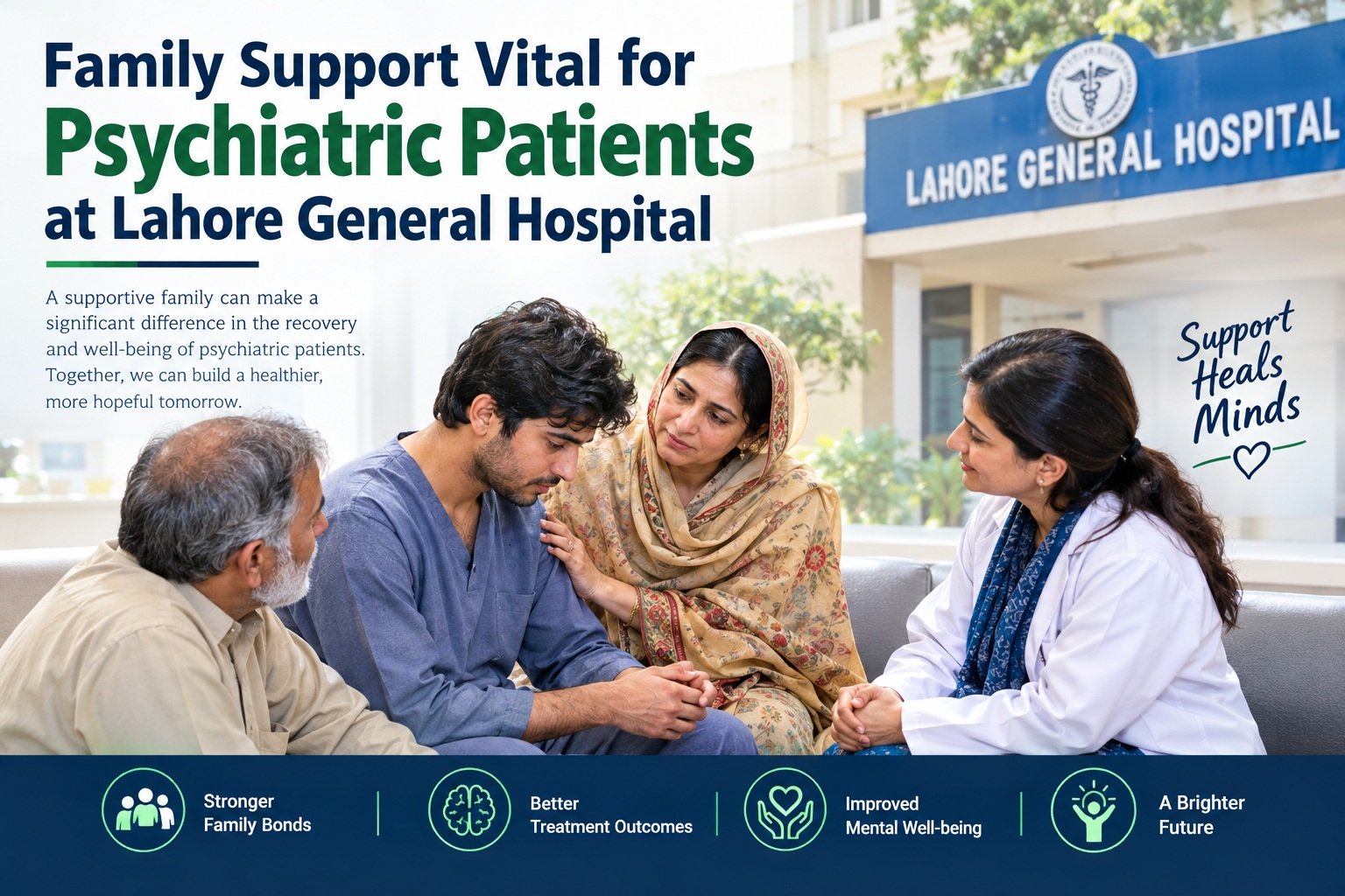 Family Support Vital for Psychiatric Patients at Lahore General  Hospital