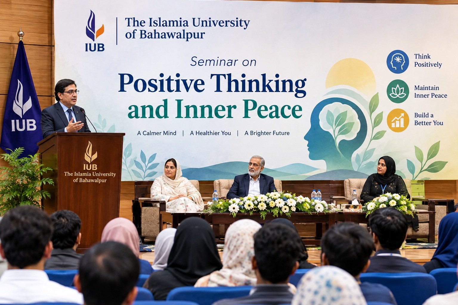 IUB Holds Seminar on Positive Thinking and Inner Peace