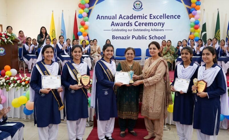 Benazir Public School female students
