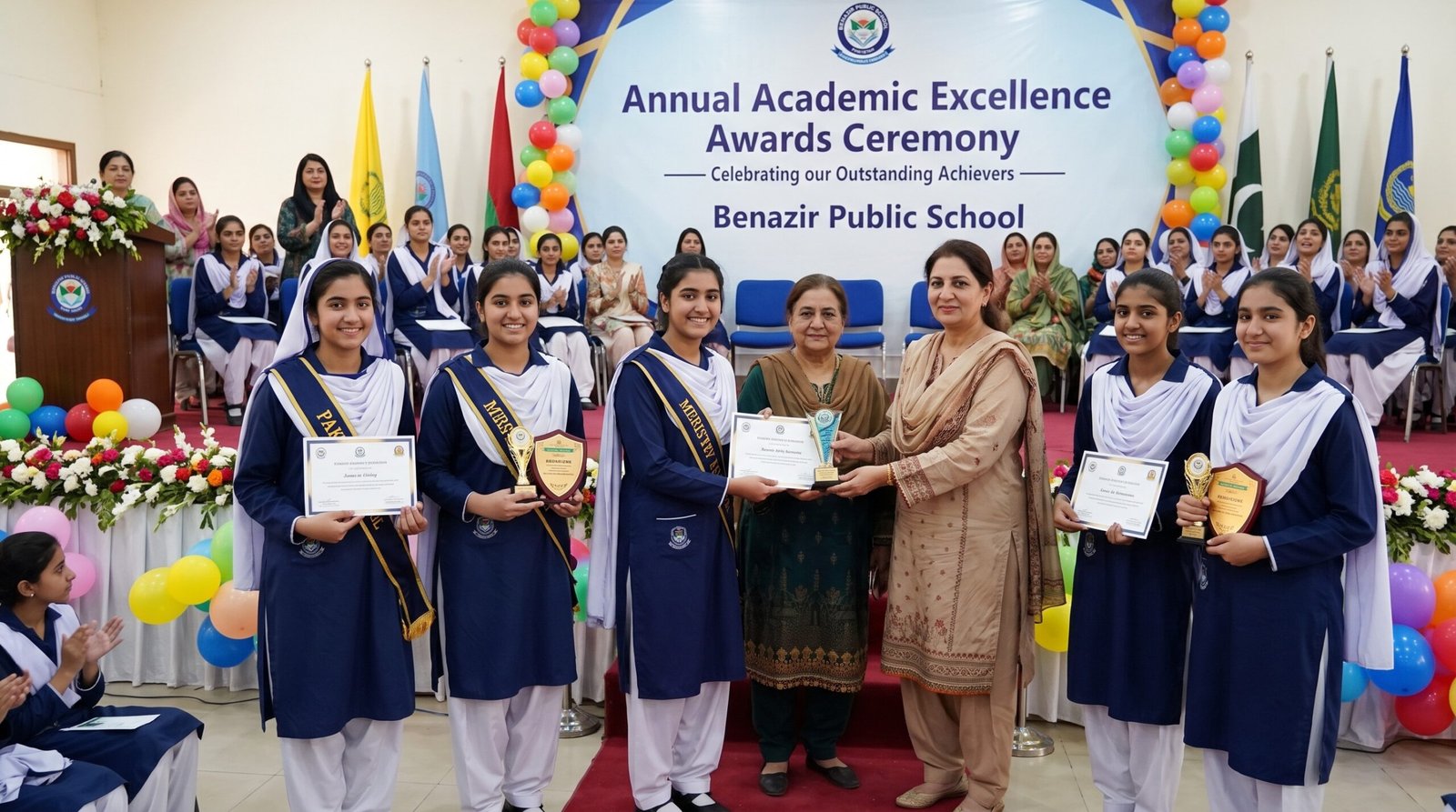 Benazir Public School Celebrates Female Students for Excellent  Academic Performance